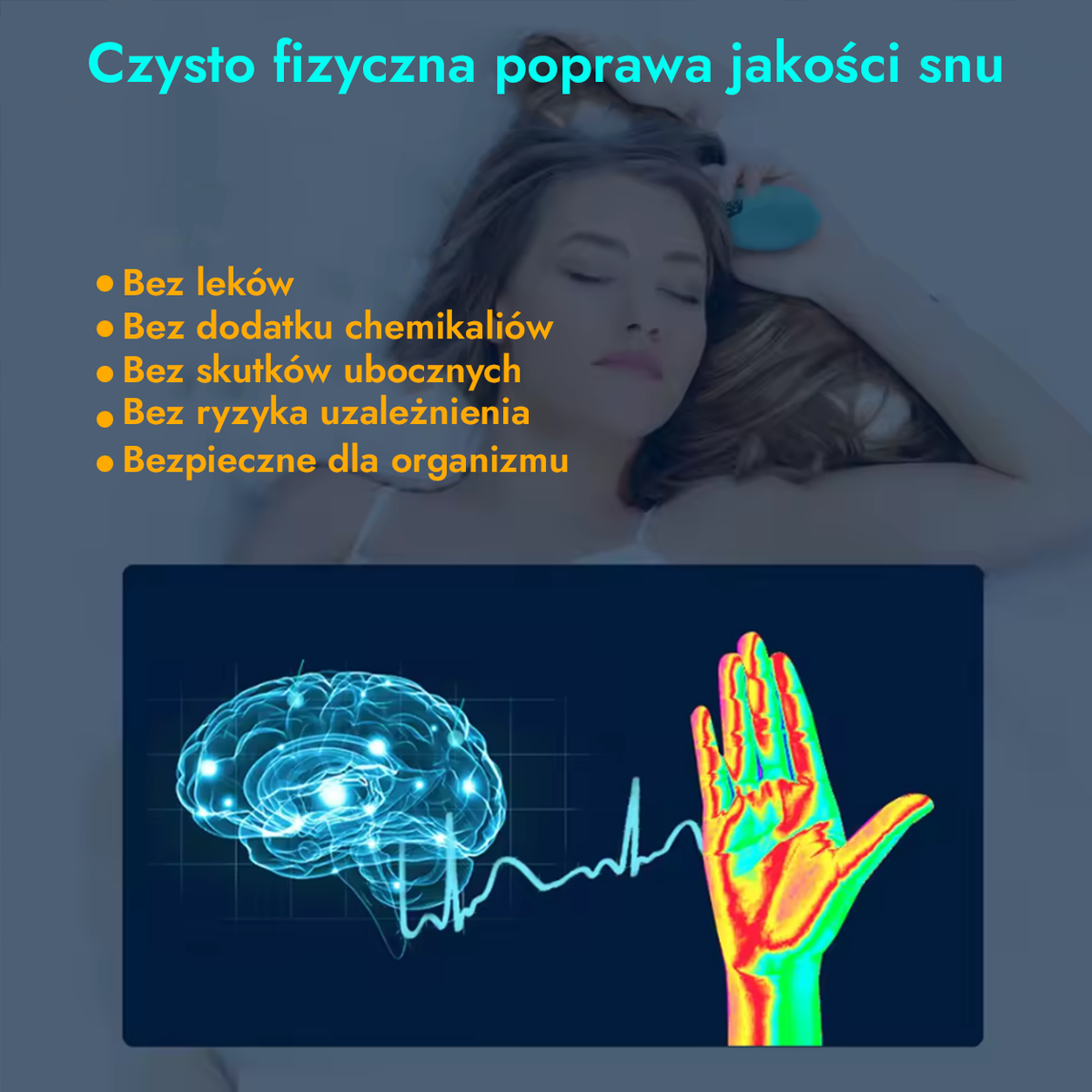 NeuroSleep - Pomaga w zasypianiu, leczeniu bezsenności | hipnoza CES, Stres psychiczny, Lęk, Depresja